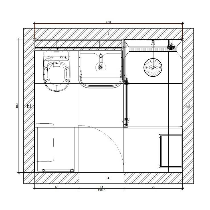 113 - ideja za taman beton kupatilo - 8