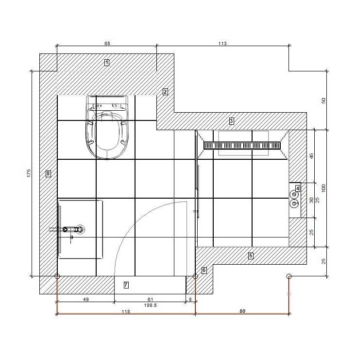 121 - Ideja za malo kupatilo sa tuš vratima - 8